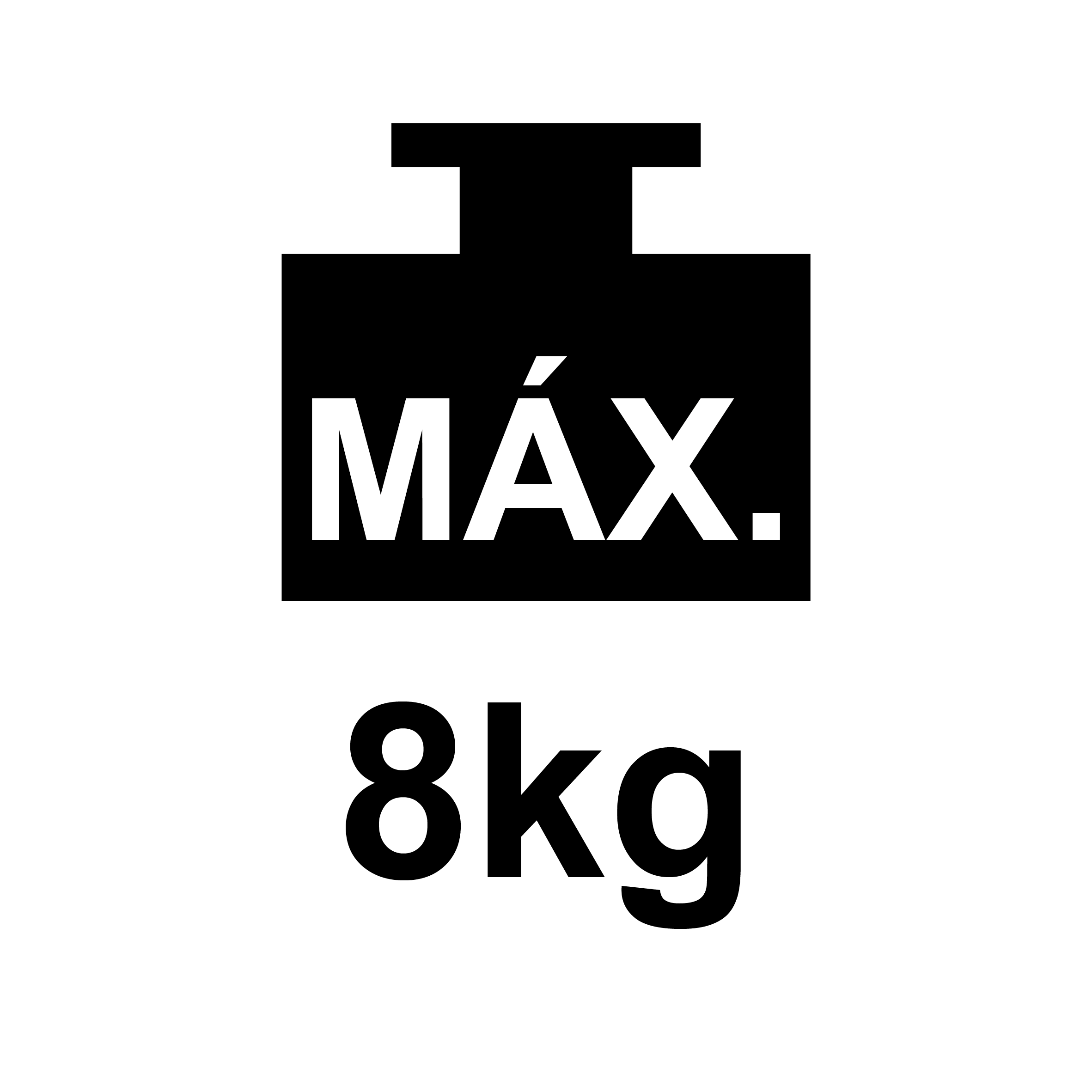 Peso máx. 8kg