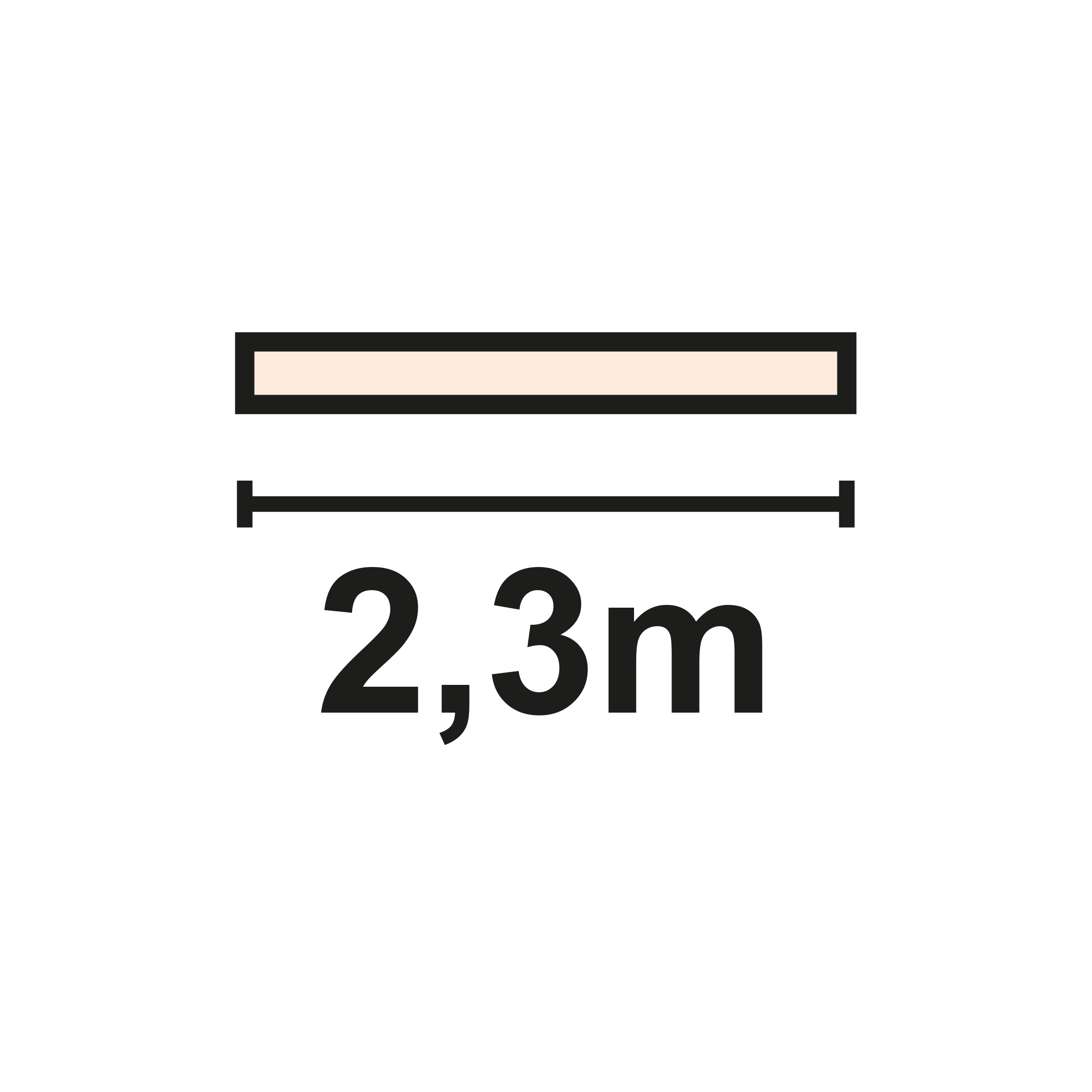 Comprimento 2300mm
