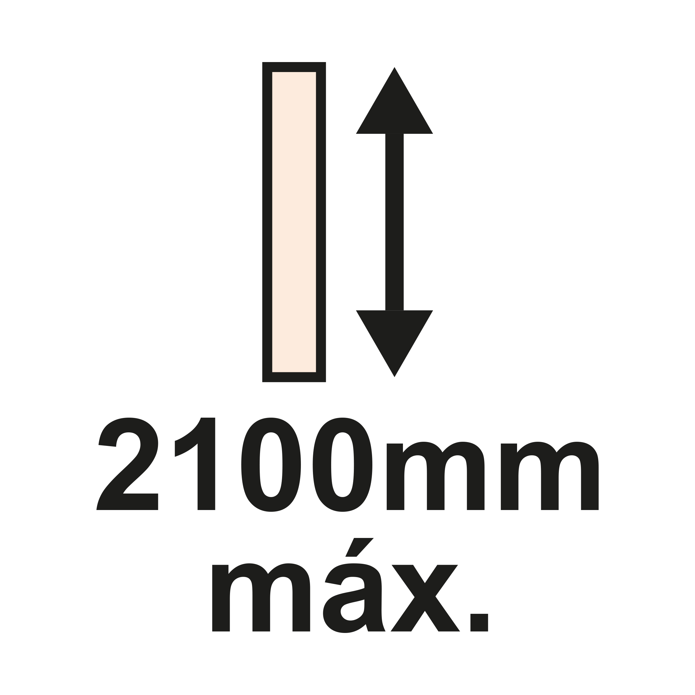 Altura máx. 2100mm