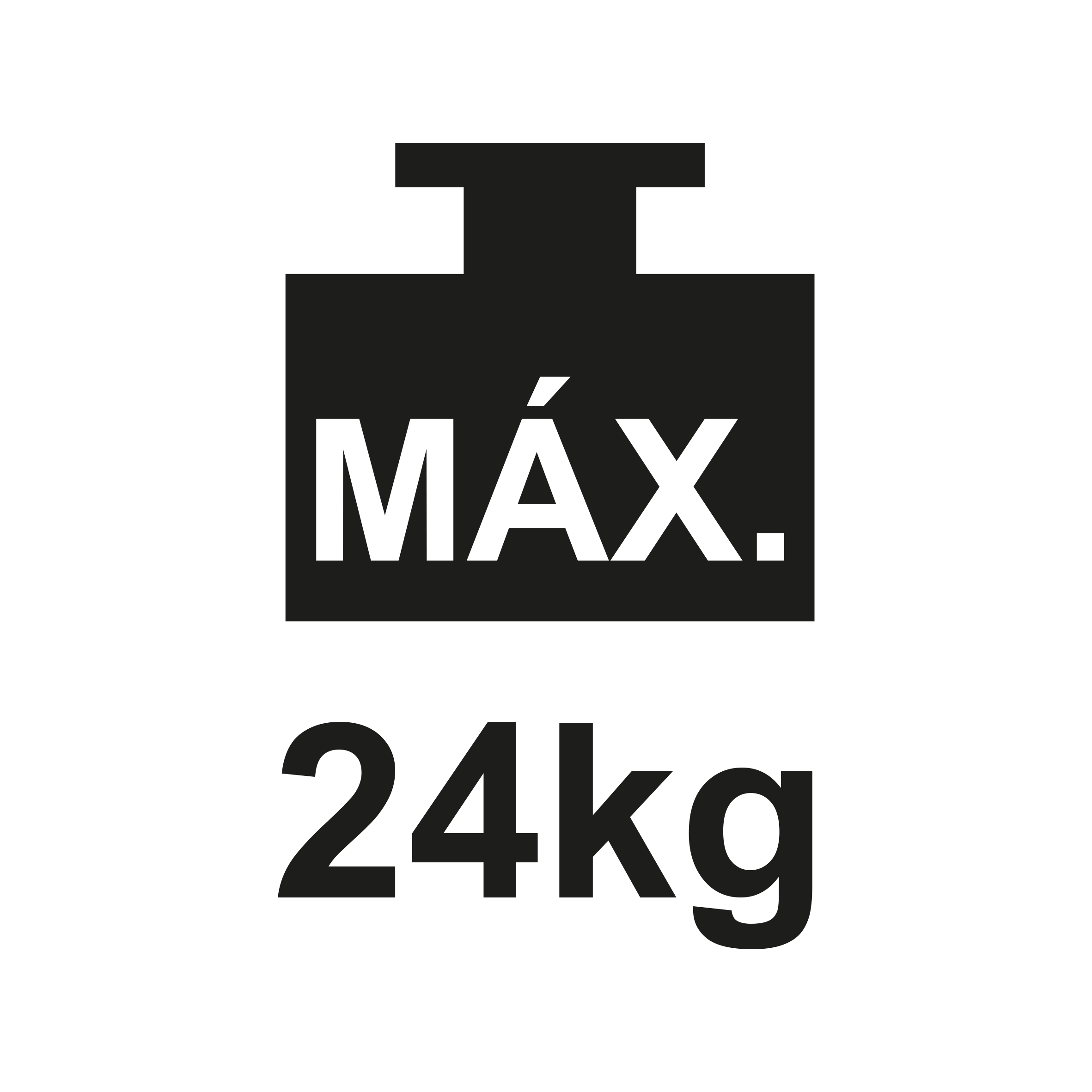 Peso máximo 24kg