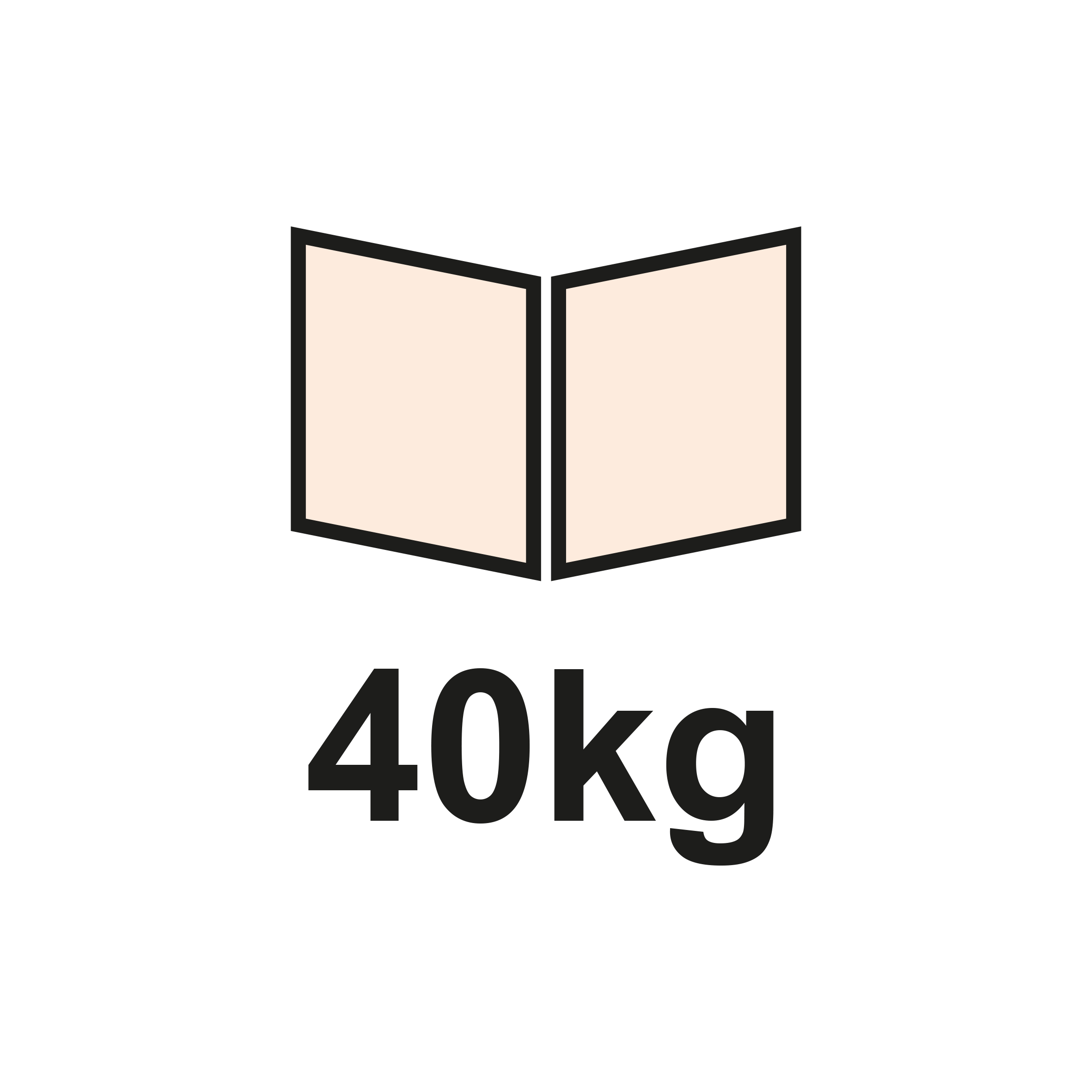 Peso máx. 40kg (2 portas)