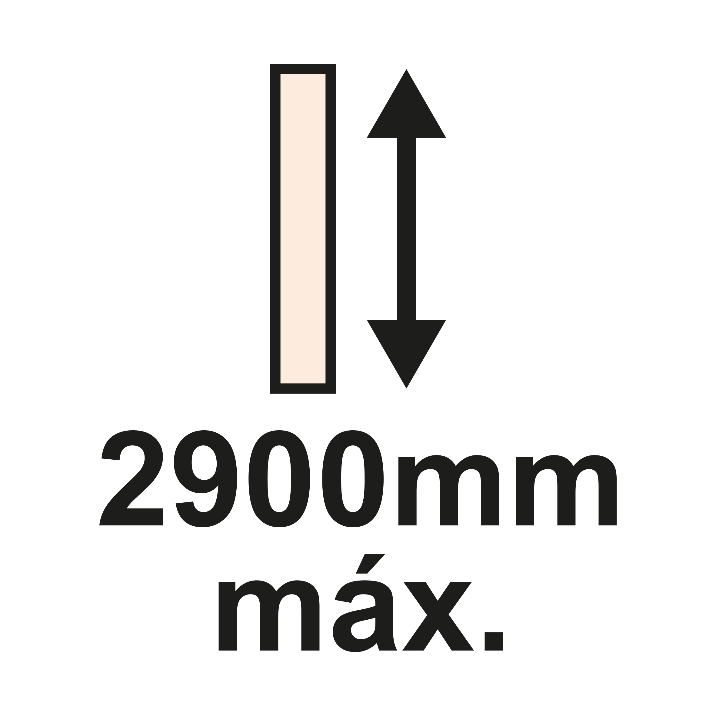 Altura máx. 2900mm