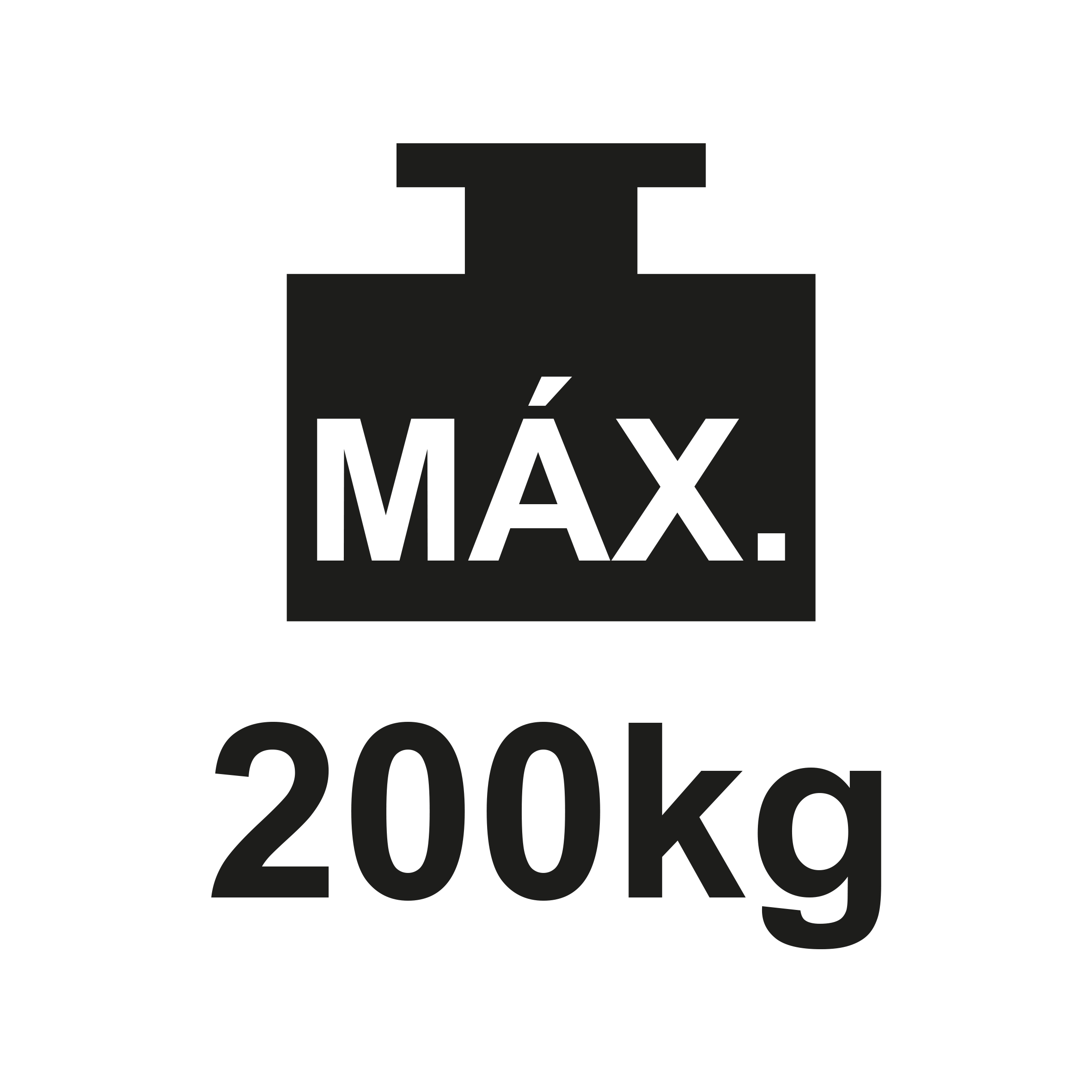Peso máximo 200kg