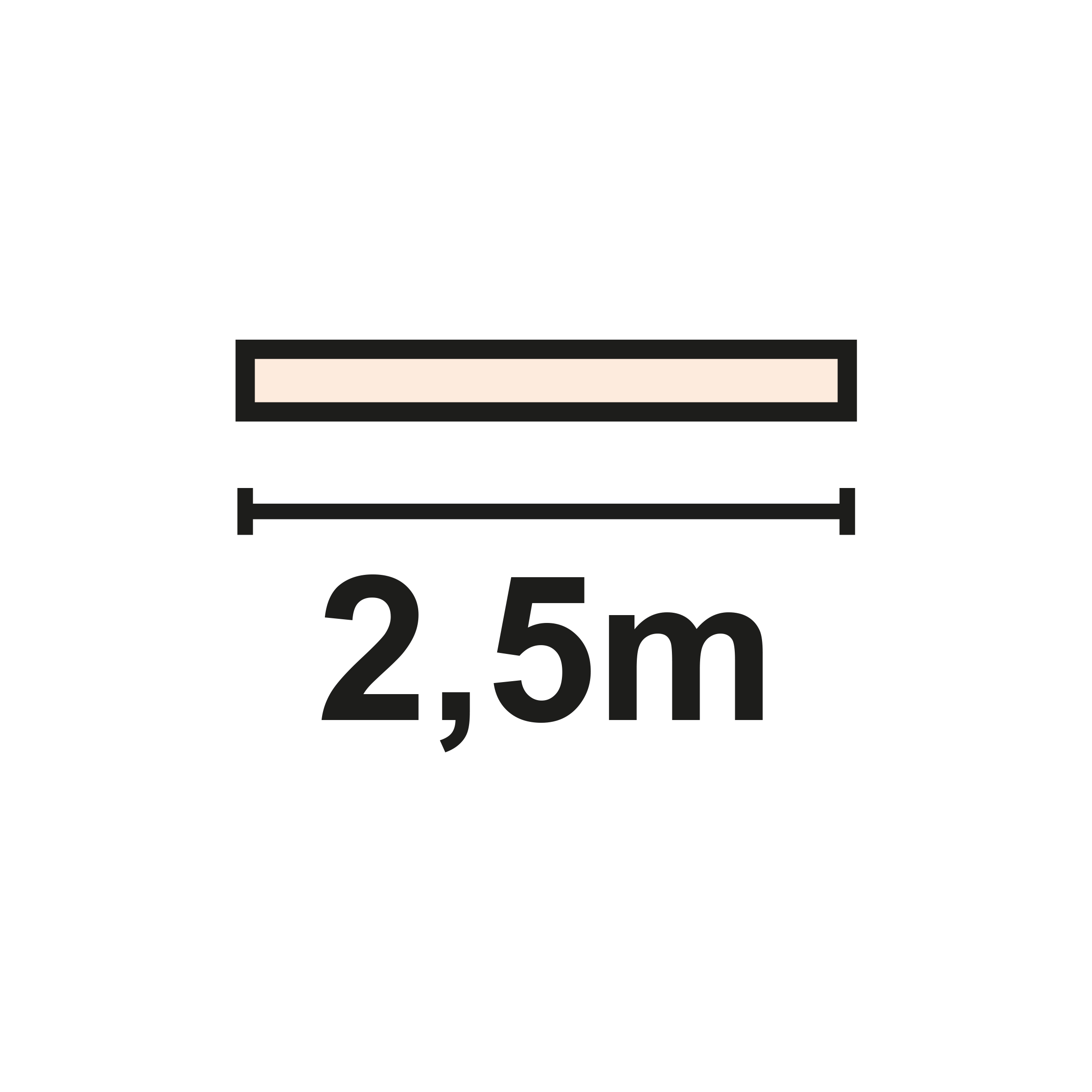 Comprimento 2500mm
