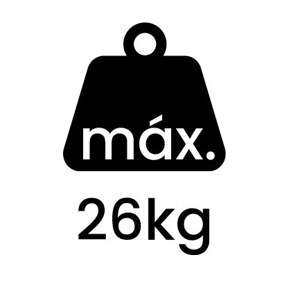 Peso máximo porta 26kg 