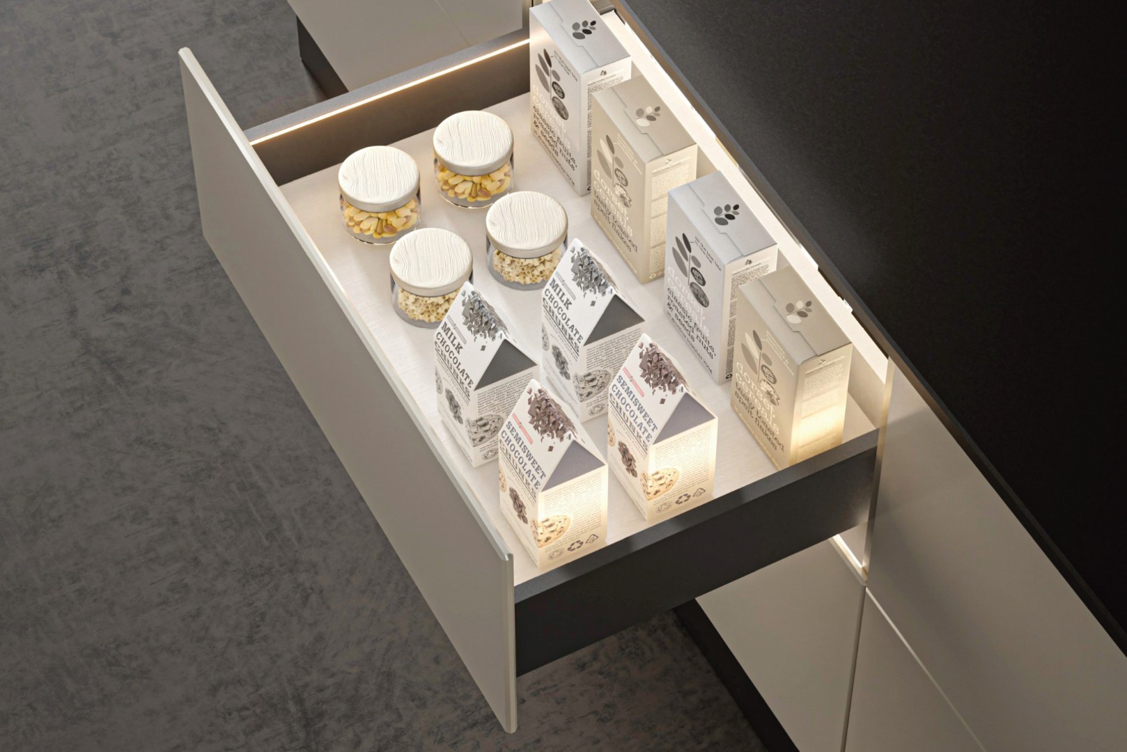 GAVETAS TEK - linhas Slim e Glass