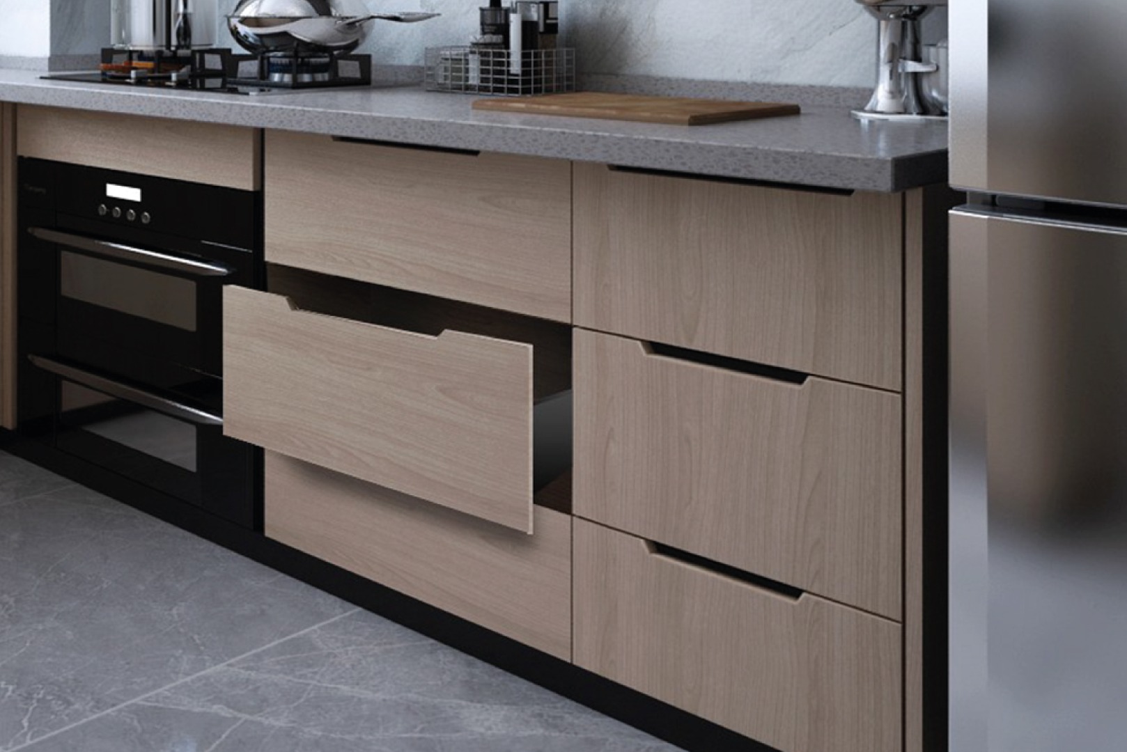 GAVETAS TEK - linhas Slim e Glass