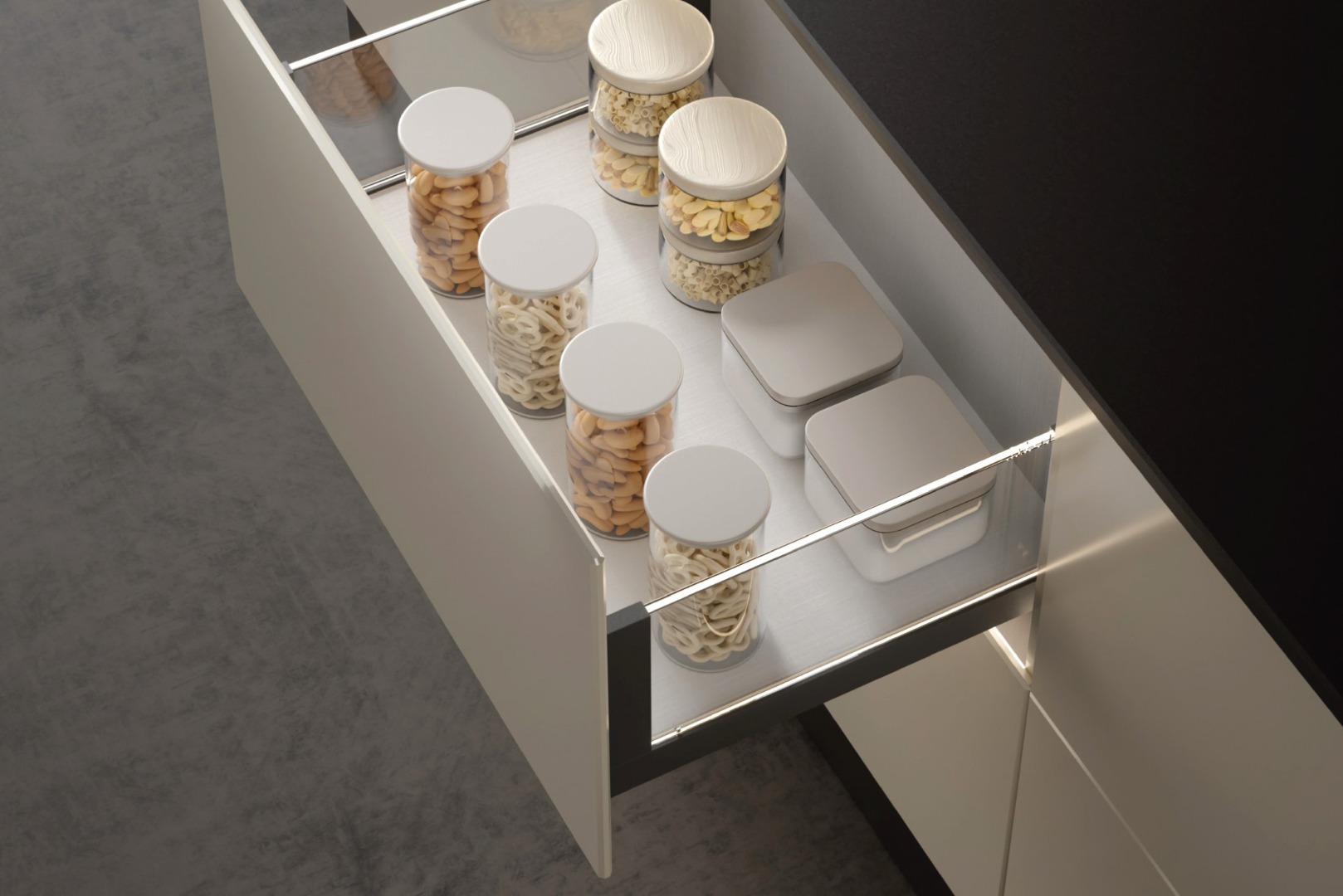 GAVETAS TEK - linhas Slim e Glass
